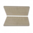 Panneaux de portes avant en tissu côtelé beige pour Renault R5 Alpine Turbo (2 pièces)