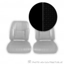 Garnitures sièges avant simili tressé targa /simili noir pour Alpine A110 (1300/1600S)