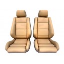 Garnitures en cuir beige pour les sièges avant/banquette arrière de BMW E30