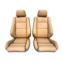 Garnitures en cuir beige pour les sièges avant/banquette arrière de BMW E30