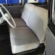 garnitures sièges avant en tissu rayé gris/simili gris avec accoudoir arrière pour Peugeot 203 berline 