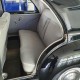 garnitures sièges arrière en tissu rayé gris/simili gris avec accoudoir arrière pour Peugeot 203 berline 