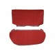 Garnitures de sièges avant et banquette arrière en velours rouge/simili bordeaux  pour Renault 10 Major