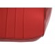 Garnitures de sièges avant et banquette arrière en velours rouge/simili bordeaux  pour Renault 10 Major