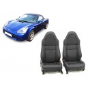 Coiffes de sièges en cuir noir pour Toyota MR2 W30 - avant restylage