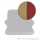 Garnitures de banquettes avant et arrière en tissu diamanté rouge simili beige pour Simca Ariane