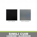 Skaï aspect Carbone et Aluminium