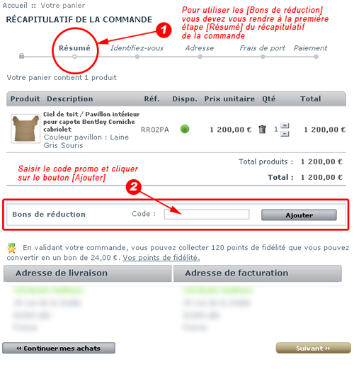 comment utiliser un code promo